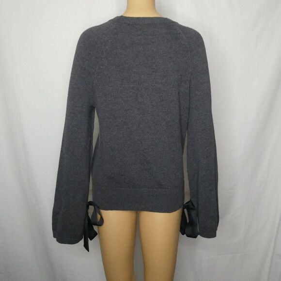 J Crew Mercantile Merino Wool Bow Sleeve Sweater - Picture 8 of 8